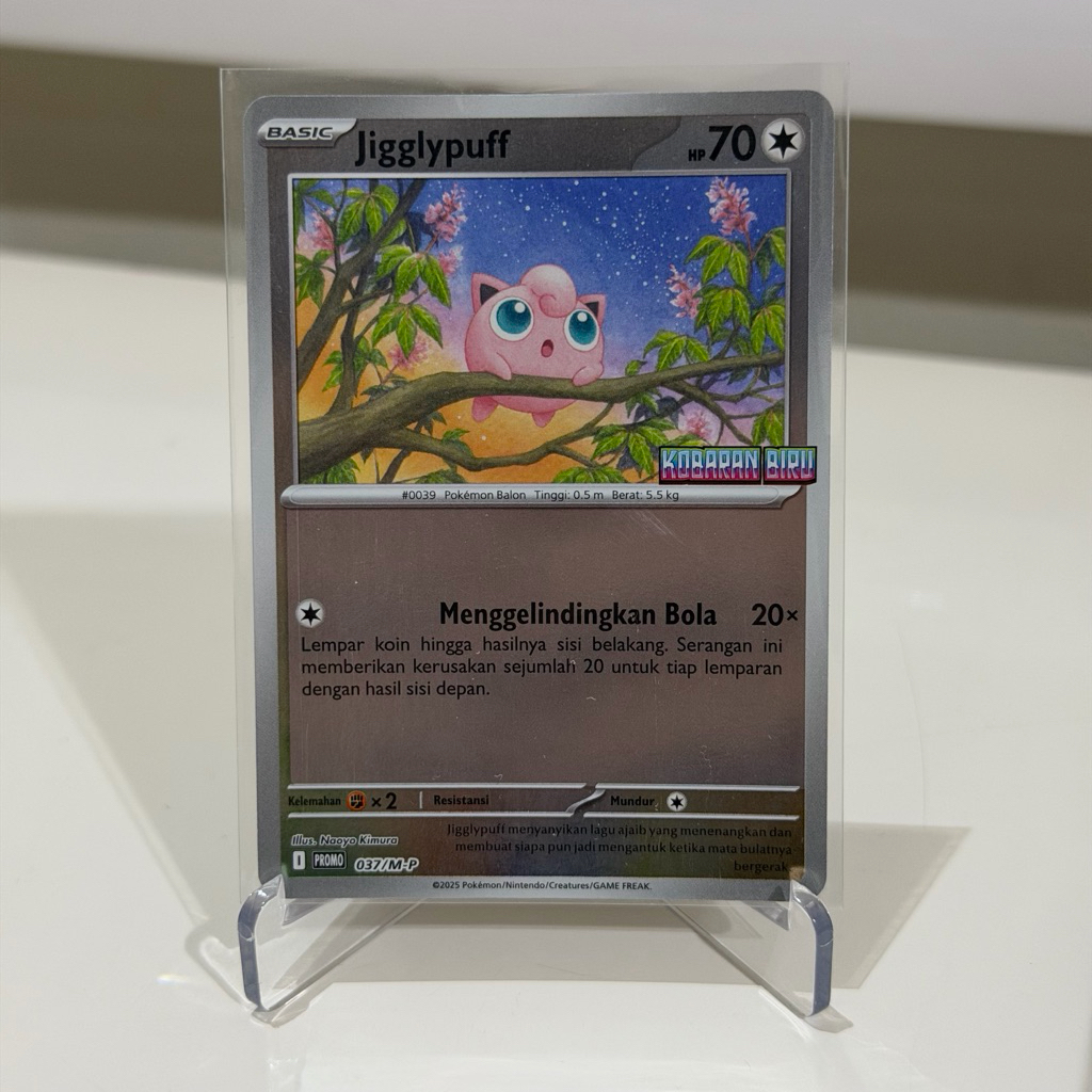 Kartu Pokemon Original - Jigglypuff Set Special Kartu Promo Kobaran Biru 037/M-P