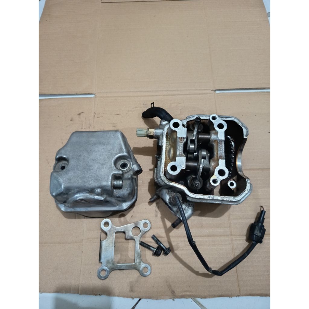 BLOK HEAD BLOK CYLINDER HEAD YAMAHA MIO J FULSET KOMPLIT ISINYA ORIGINAL 54P