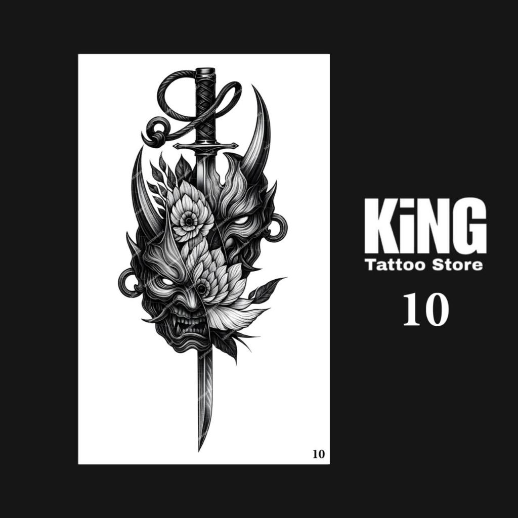 KINGTATO - Stiker tato temporer semi permanen anti air motif 10