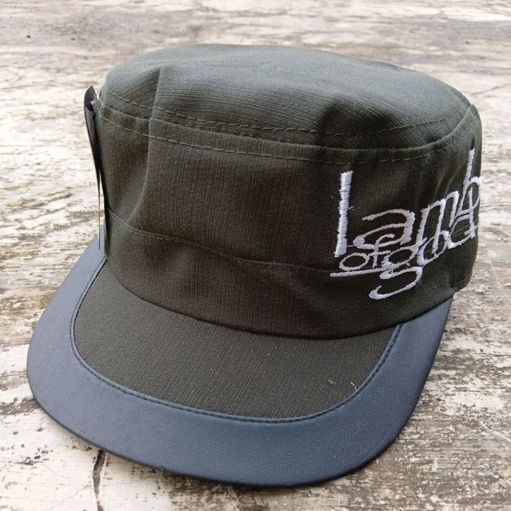 topi komando Lamb of God hijau