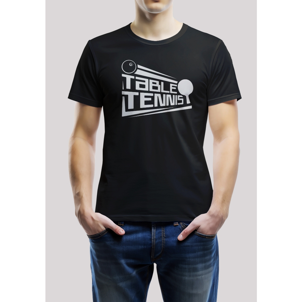 Kaos Tshirt Baju Tenis Meja Pingpong Bahan Katun Combed Pria Wanita