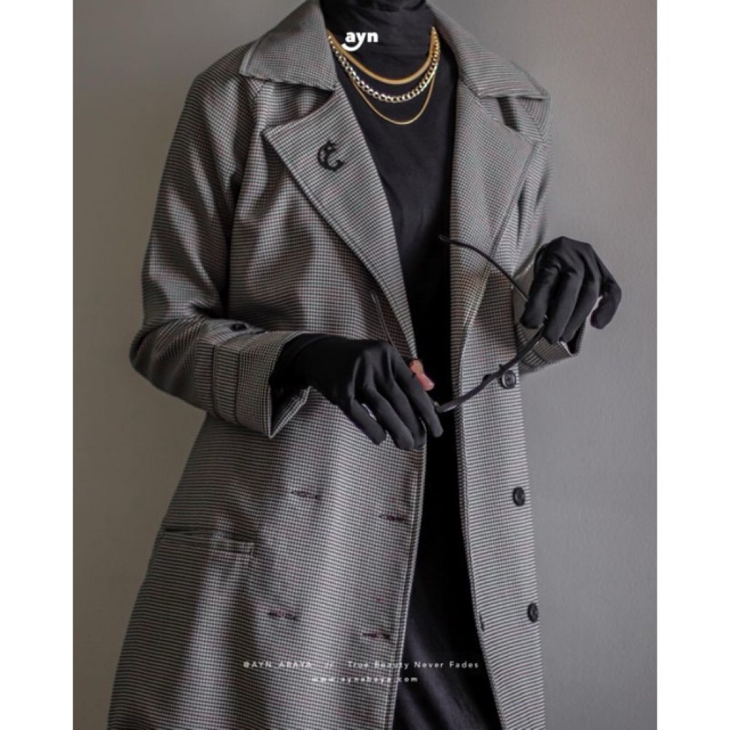 NEW Coat Houndstooth Vintage Ayn Abaya Original