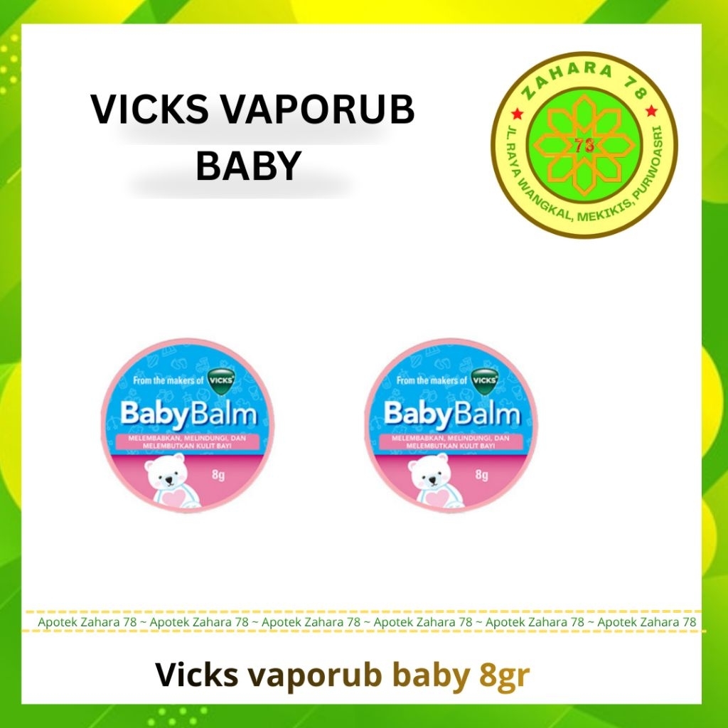 VICKS VAPORUB BABY 8GR MELEGAKAN HIDUNG TERSUMBAT PADA BAYI