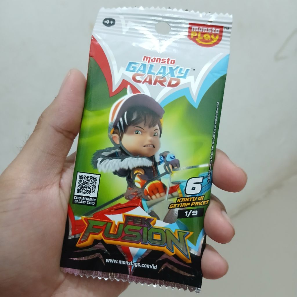 PROMO BOBOIBOY GALAXY CARD FROSTFIRE 1/9