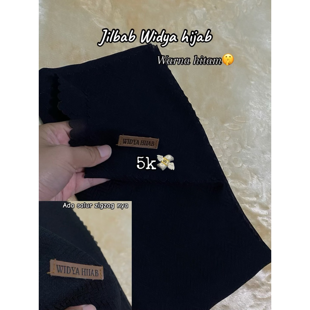 jual PL Jilbab instan Widya hijab (motif zigzag transfaran)