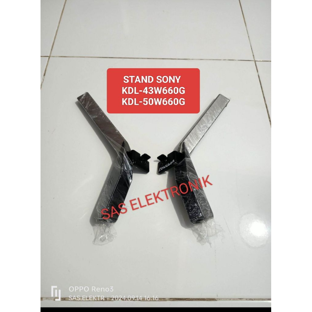 STAND BRACKET KAKI PEDESTAL DUDUKAN TV LED SONY 43-50 INCH KDL-43W660G KDL-43W660 G KDL-50W660G KDL-