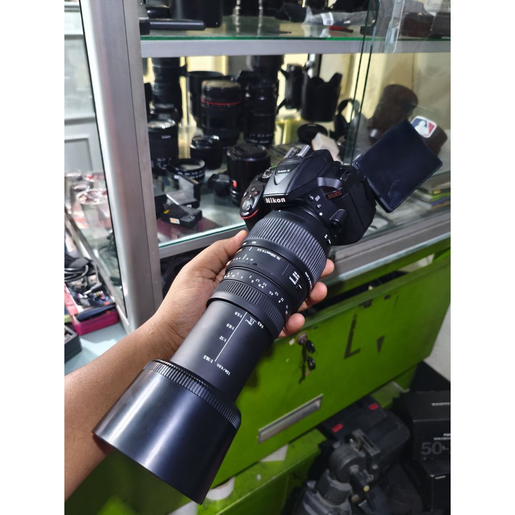 nikon d5300 lensa tele sigma 70-300mm paket sport