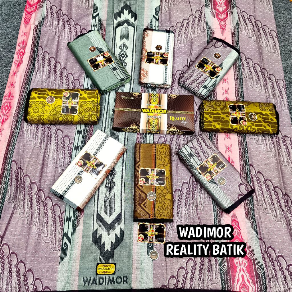 Sarung Wadimor tenun full timbul reality motif bhs