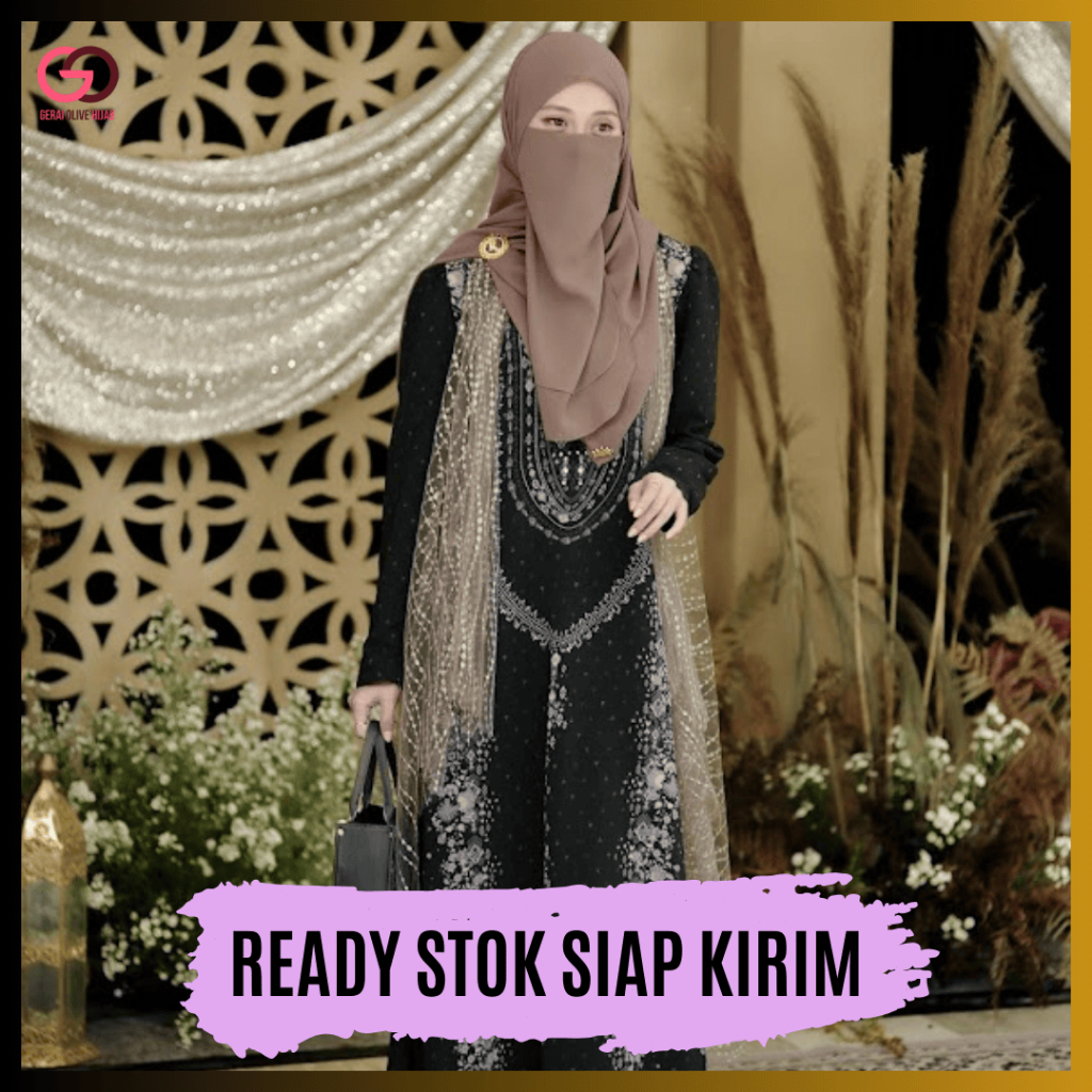 Gemersik Kazami Gamis Style 1 Free Outer Sarimbit Lebaran Gemersik Raya by Kazami