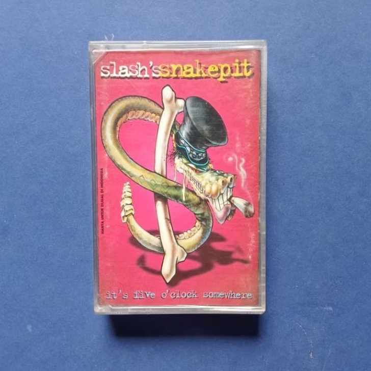 Kaset Pita Slash's Snake Pit The Album It's Five O' lock Somewhere Prod Geffen Production ( MCA )