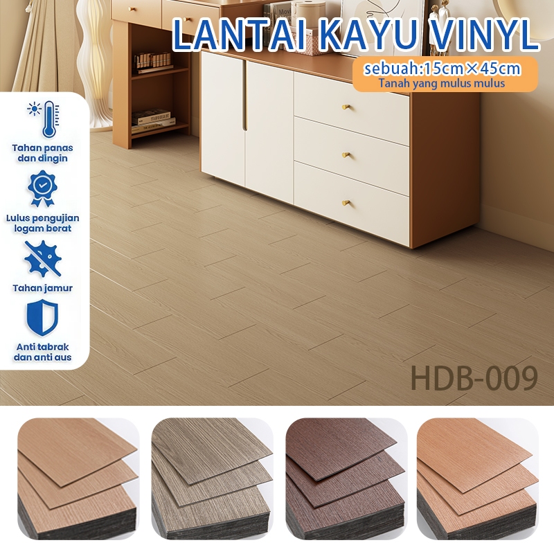 Promo Lantai Vynil / Sticker Vinyl lantai Bahan PVC ukuran 45cm x 15 cm