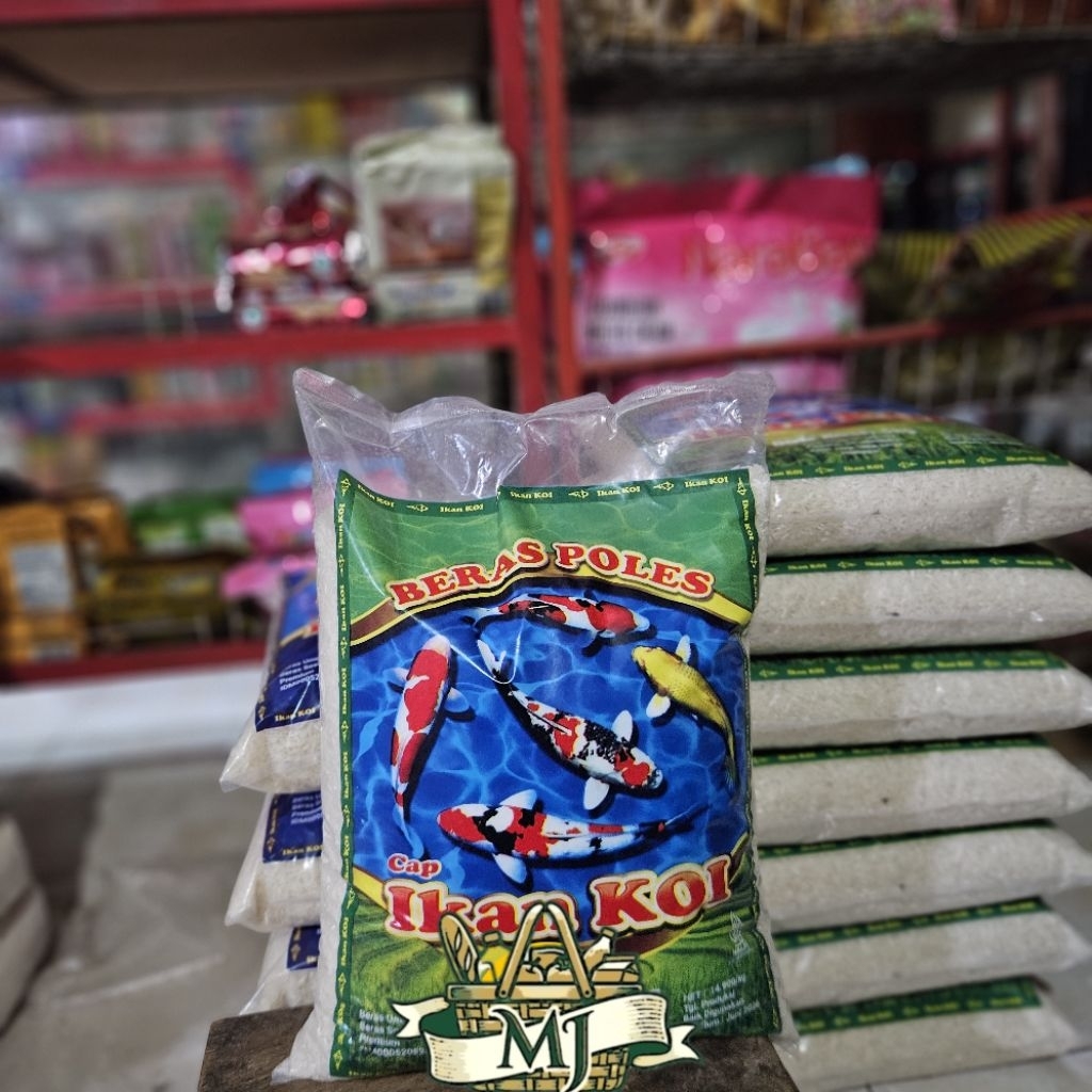 Beras Cap Ikan Koi Ijo Kemasan 5 Kg