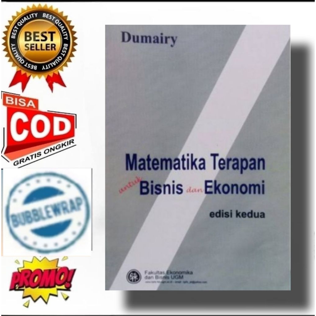 BUKU MATEMATIKA TERAPAN UNTUK BISNIS DAN EKONOMI - DUMAIRY