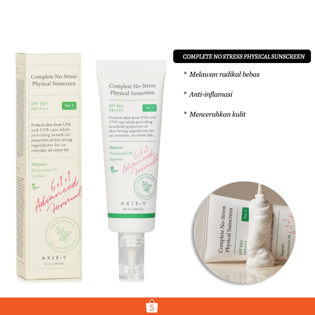 AXIS-Y Complete No-Stress Physical Sunscreen 50ml