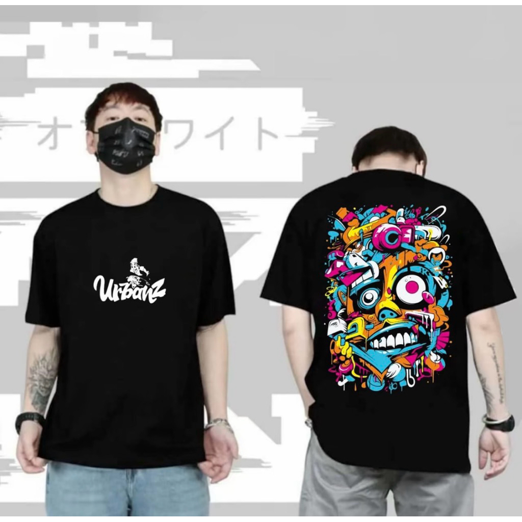 BAJU KAOS T-SHIRT URBAN CLOUR/ATASAN PRIA WANITA DEWASA KEKINIAN TERLARIS TERMURAH BAHAN CATTON COMB