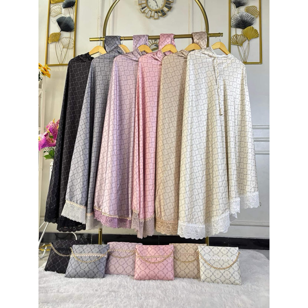 MUKENA DEWASA PREMIUM – ARMANY SILK MOTIF ELEGAN