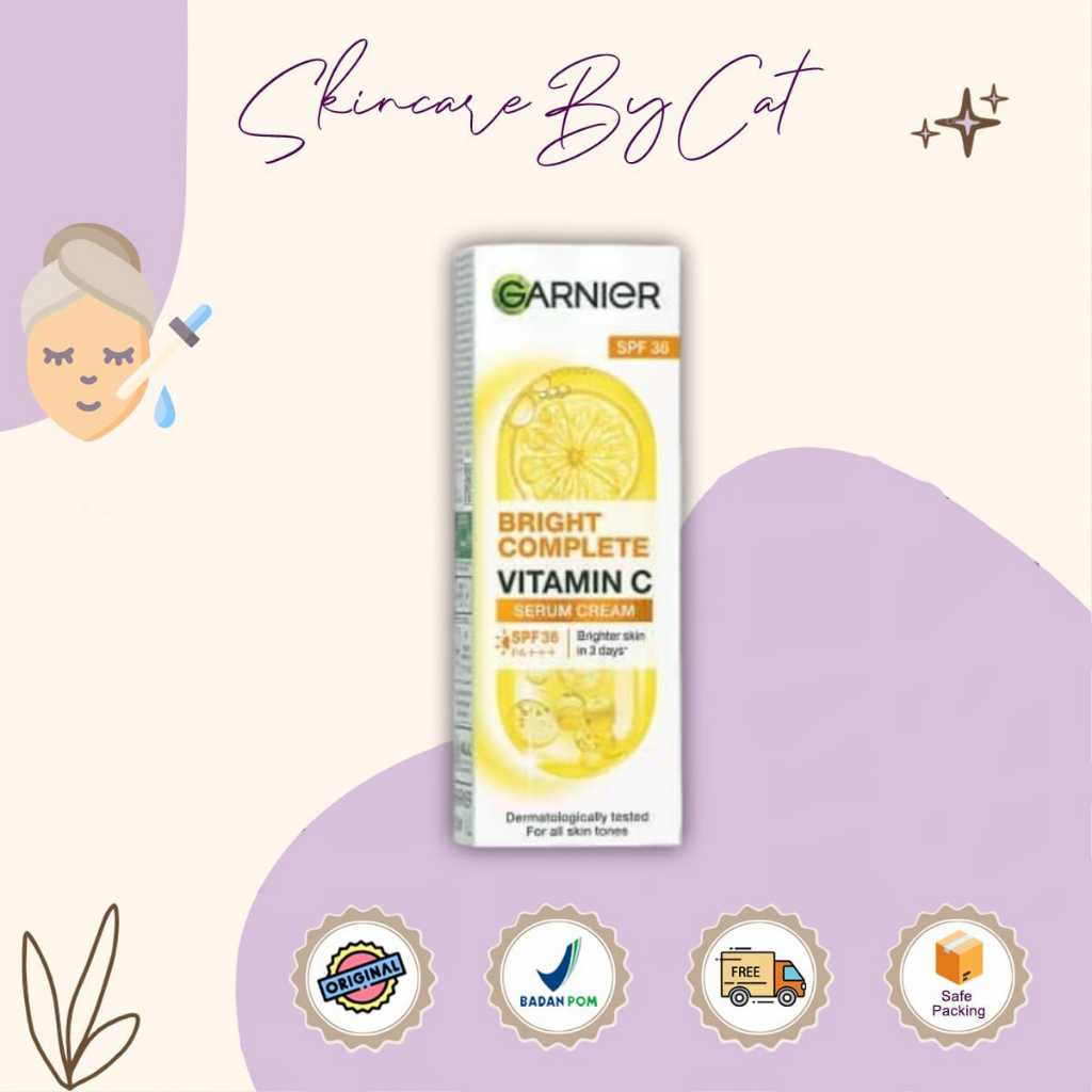 Garnier Bright Complete SPF36 Serum Cream 20ml - Cream Siang
