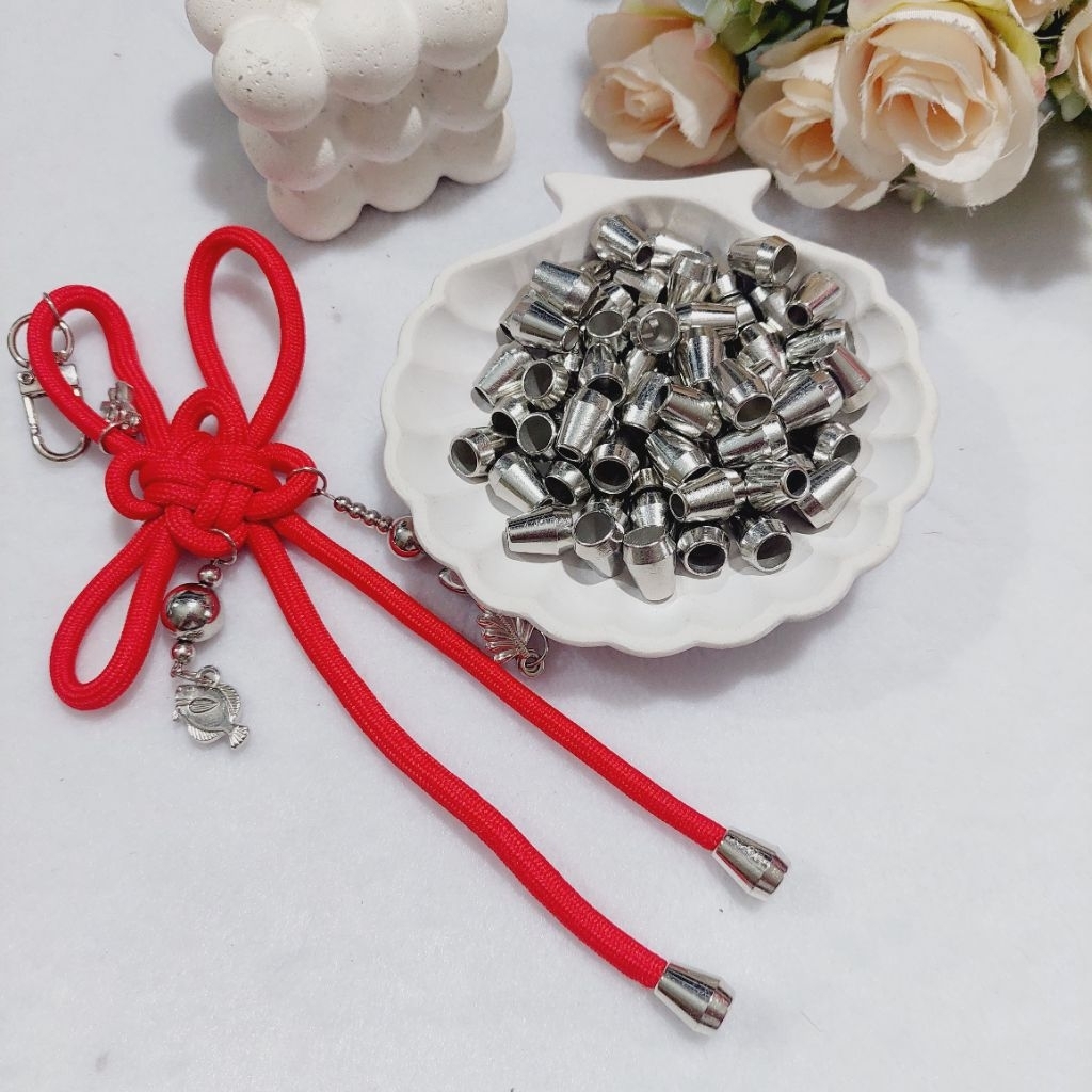 DA (10 gram)  CCB Tutup Ujung Tali Silver / tutup tali paracord