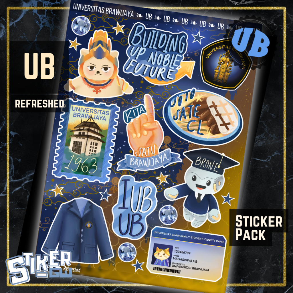 [BERIZIN RESMI] Sticker Pack UB - Refreshed | STIKER Universitas Brawijaya | StikerGW