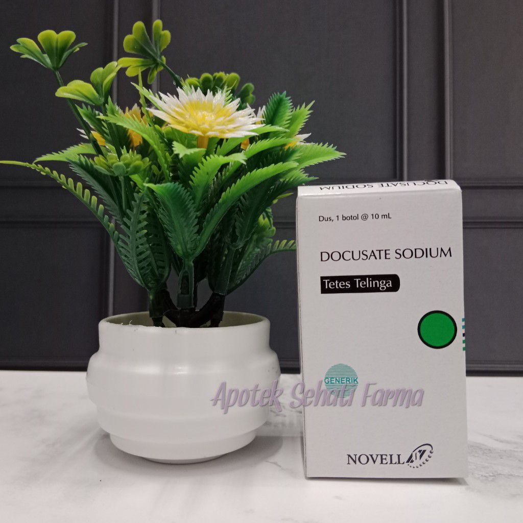 DOCUSATE SODIUM TETES TELINGA 10ml.Membantu mengeluarkan kotoran telinga