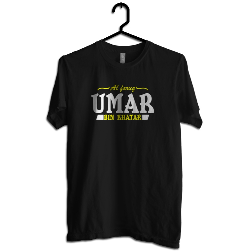 Kaos Dakwah Islami Pria Tema Umar Bin Khattab Baju Distro Muslim Kata Kata Bijak Nasihat Islami Cott