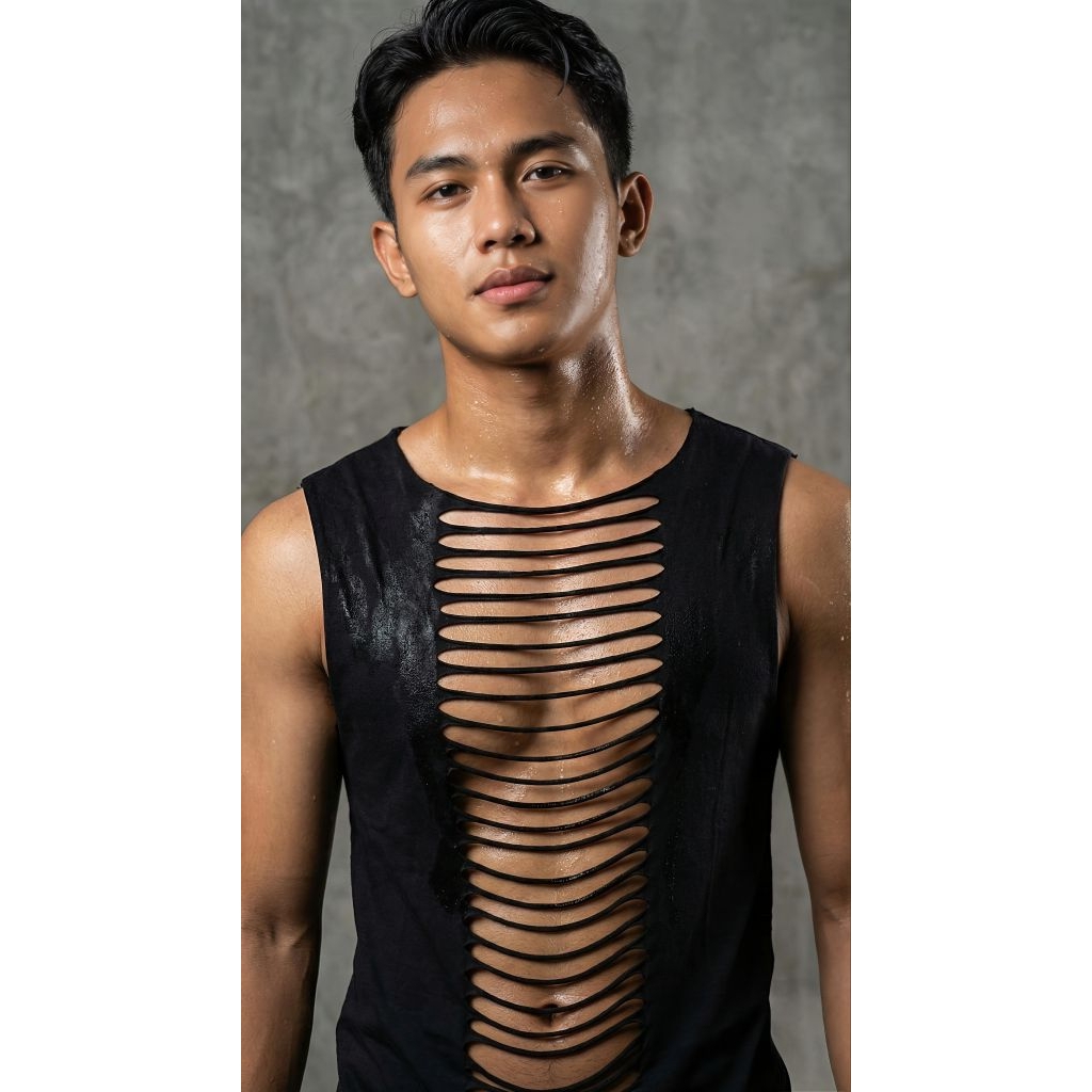 Kaos Pria Ripped Sleeveless By Clara