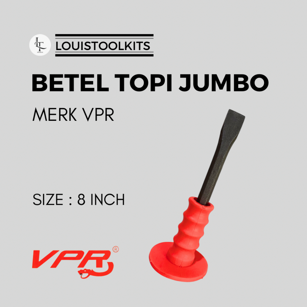 Pahat Beton / Betel Besi Topi JUMBO 8 Inch [ Per PCS ]