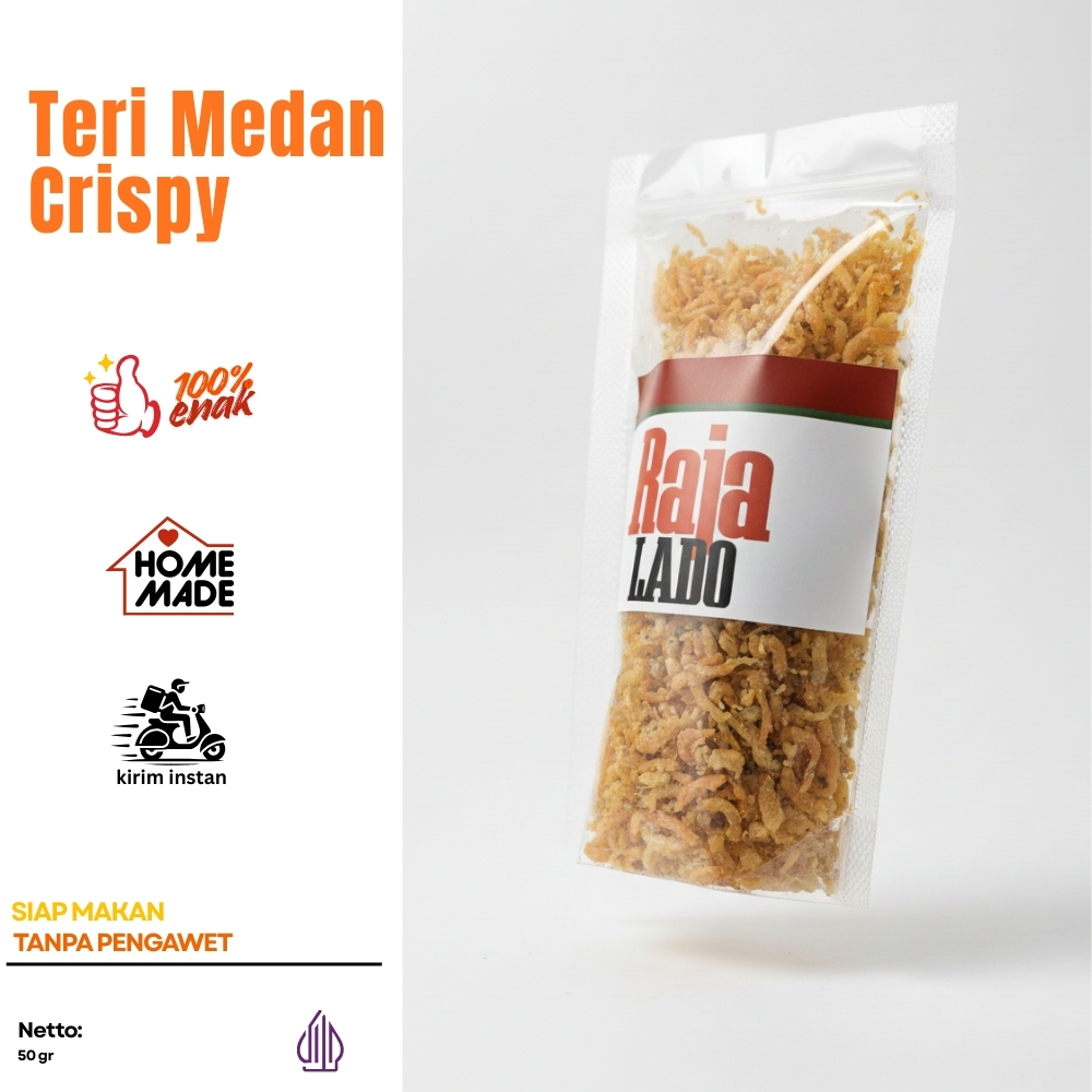 Azman_Azmin Teri Medan Crispy Lauk Kering Tahan Lama Praktis No Msg