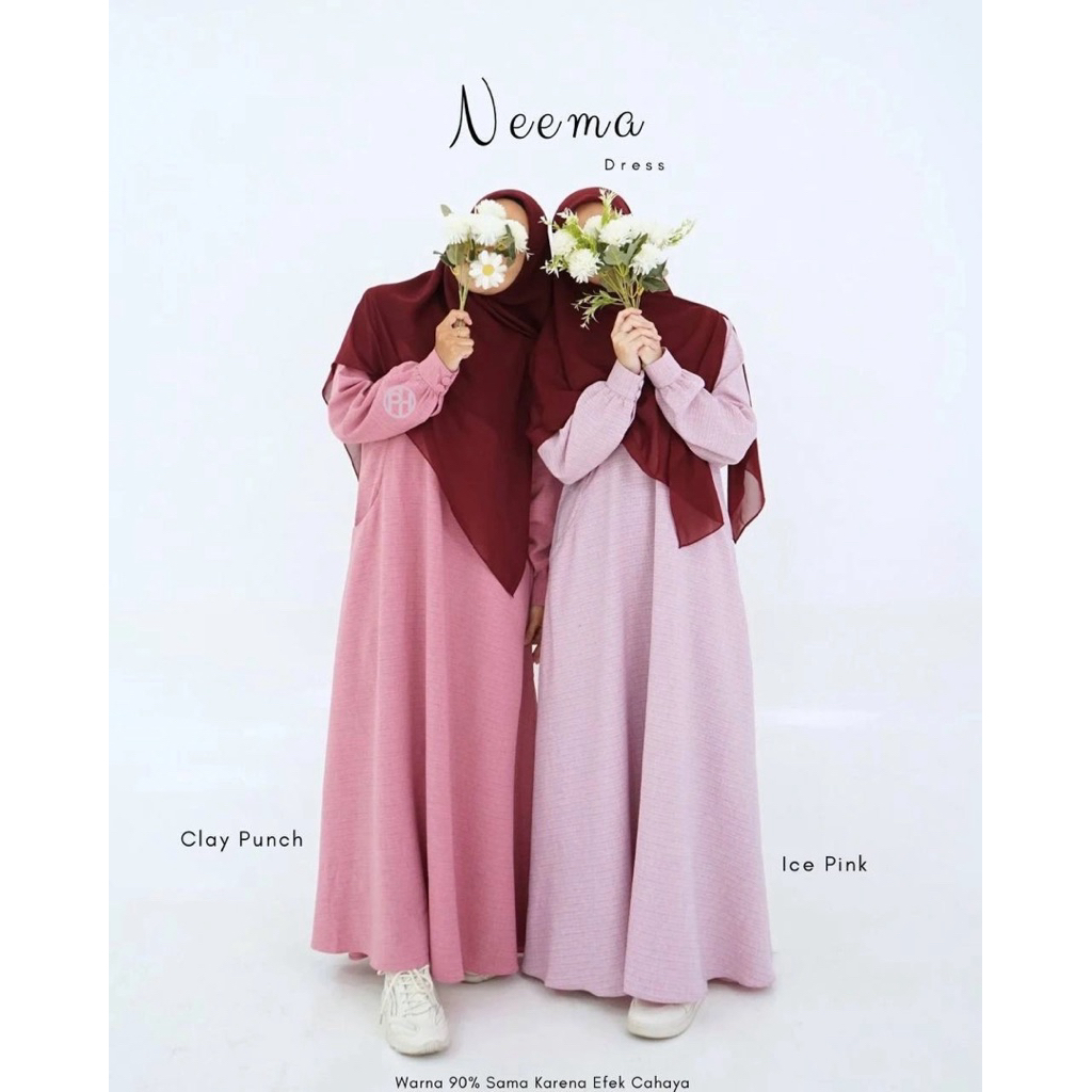 [READY] GAMIS NEEMA PELANGI HIJAB/NEEMA DRESS