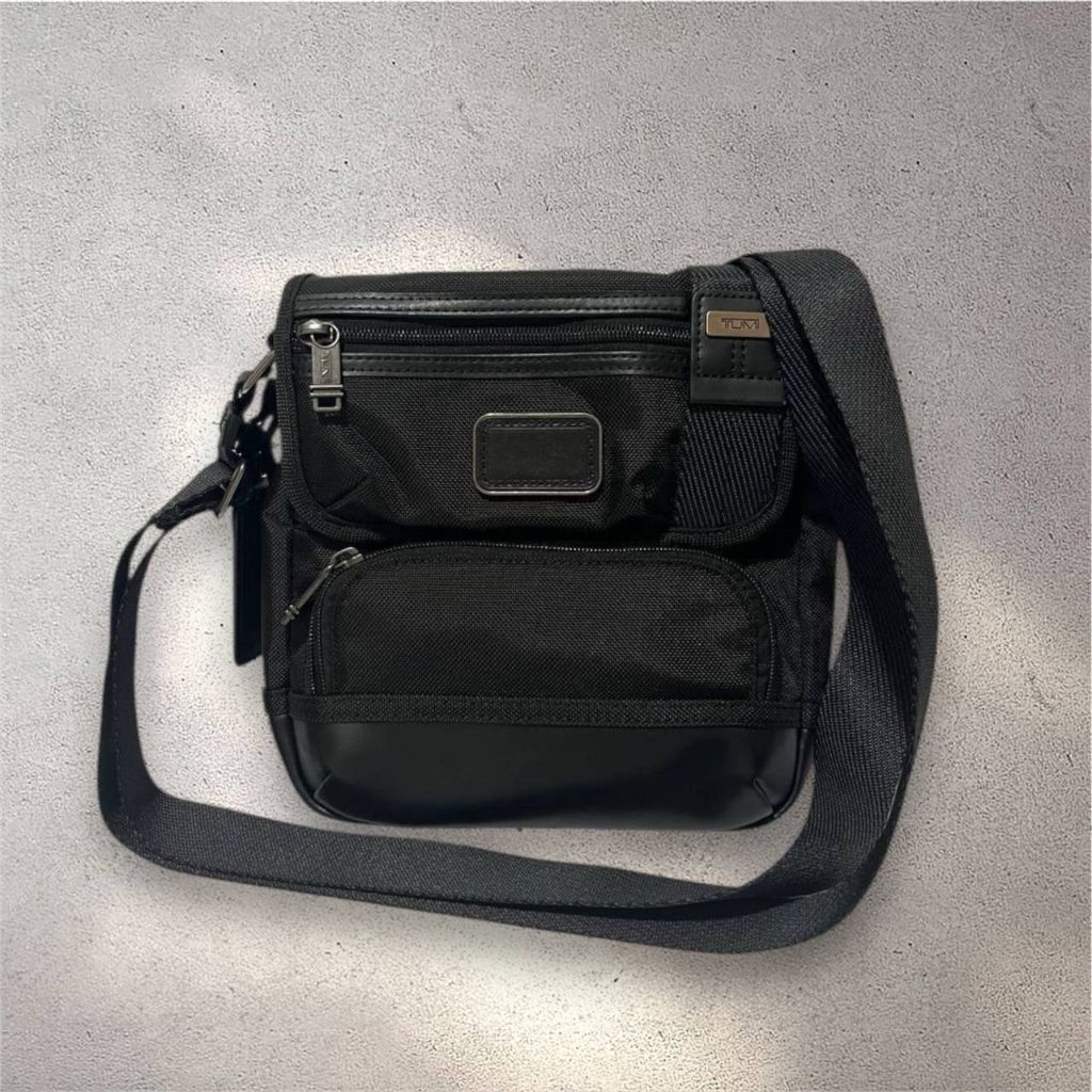 Tumi Kerby Crossbody Canvas Black & Navy