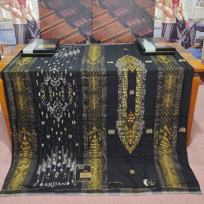 SARUNG ARDAN SGJ GOLD HITAM