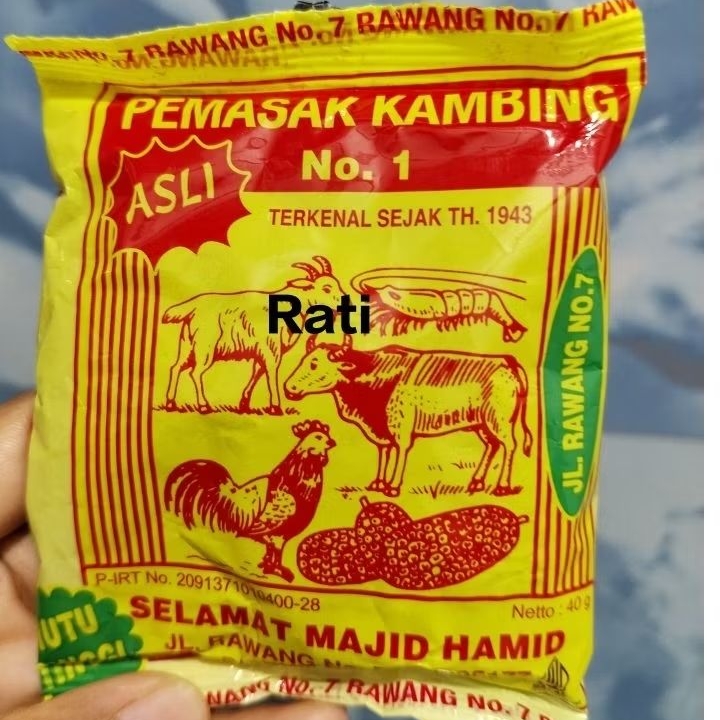 Bumbu Pemasak kambing H.selamat padang