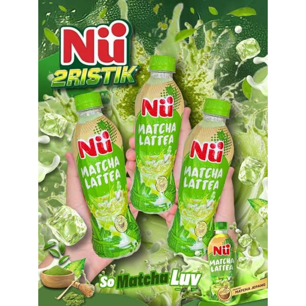 6 Botol Nu Matcha Latte 330 ml