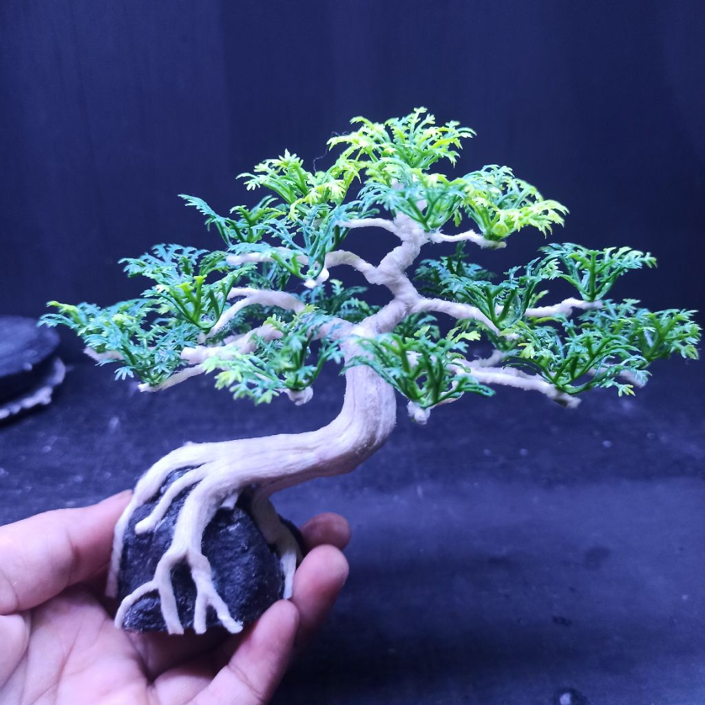 bonsai hias replika plastik bonsai aquascape bonsai aquarium tank