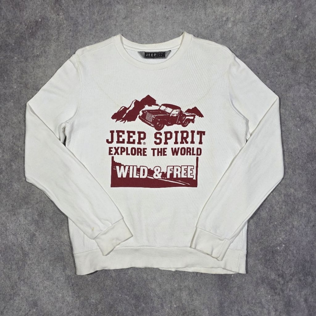 CREWNECK JEEP SPIRIT EXPLORE THE WORLD OFFICIAL JEEP 1941