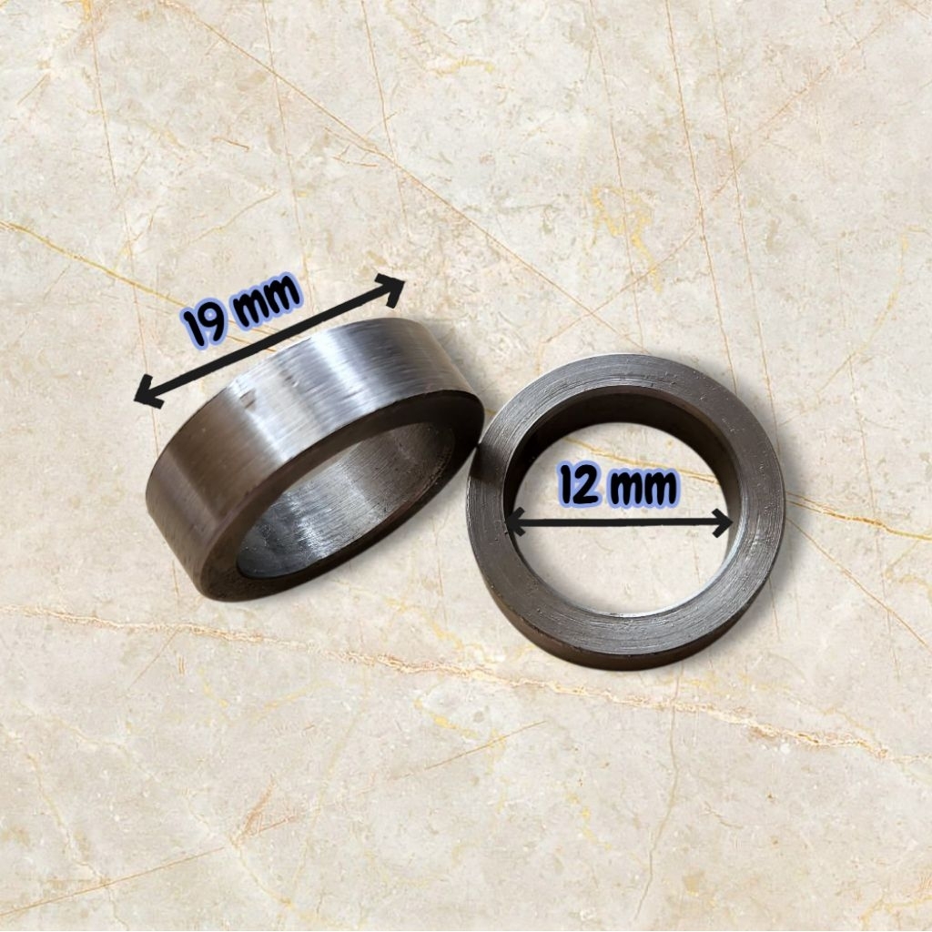 Ring As Besi Diameter Luar 19 Mili Diameter Dalam 12 Mili