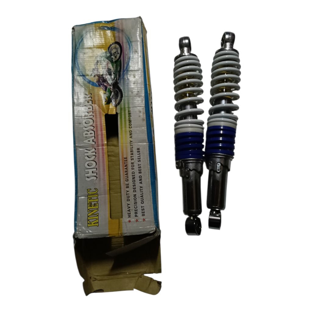 SHOCKBREAKER Shock Breaker Variasi 320mm 340mm PUTIH BIRU Motor Bebek Supra Astrea Grand Revo Blade 