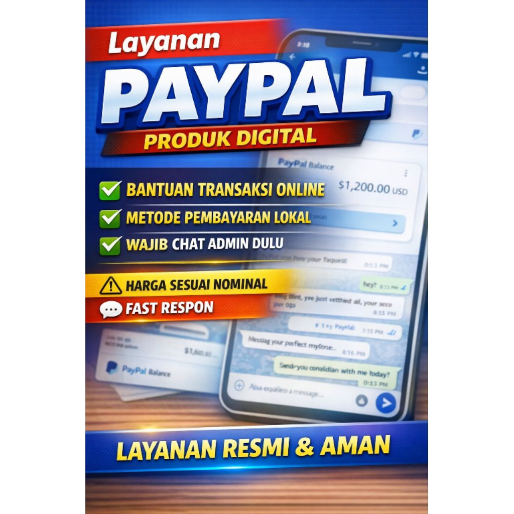 Jasa Digital PayPal | Layanan Bantuan Transaksi Online