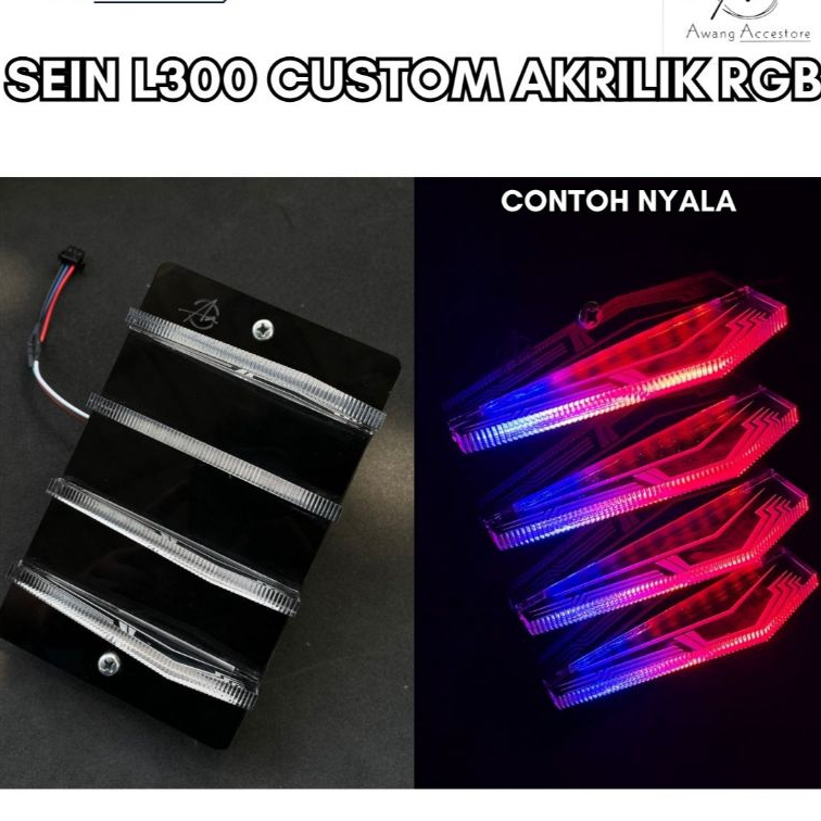 SEIN L300 CUSTOM AKRILIK RGB LAMPU SEIN CAKAR L300 RGB LAMPU SEIN DEPAN L300