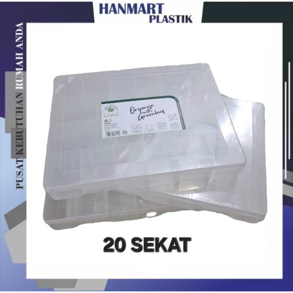 KOTAK SEKAT 20 - GREEN LEAF - REIKO 1419