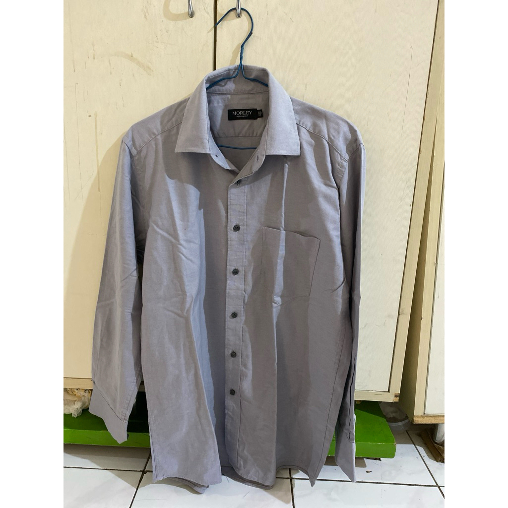 kemeja panjang warna abu (morley)