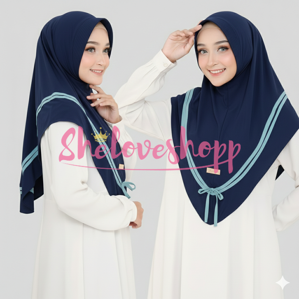 NSJ JILBAB KHIMAR AMELIA LIST PITA AIRYN PREMIUM ORIGINAL NSJ JILBAB INSTANT LIS AIRIS IRISH AL FAJR