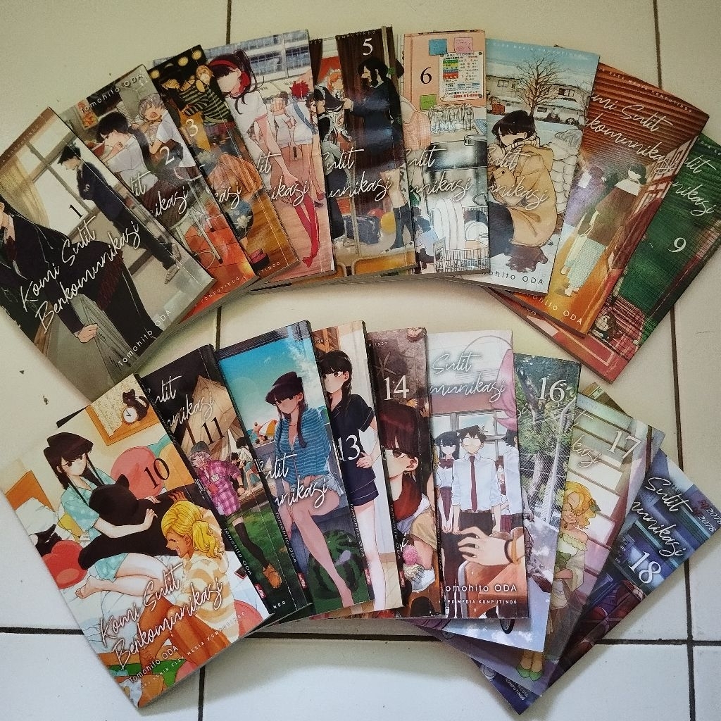 [Preloved ORI] Set Komik Komi Sulit Berkomunikasi vol 1-18