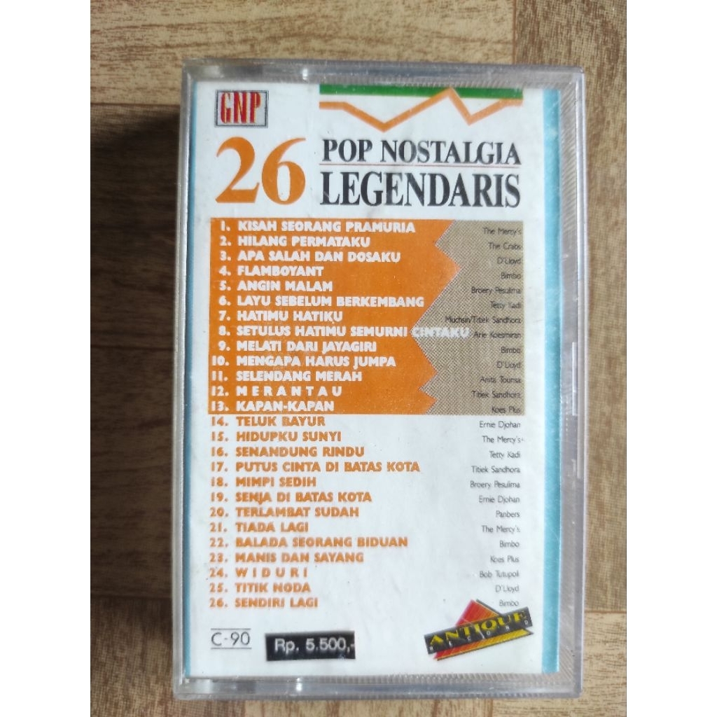 kaset pita 26 pop nostalgia legendaris