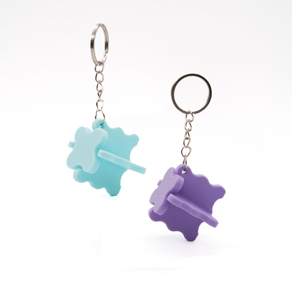 Curvy Table Mini - Micro Format | Miniature Keychain / Decor | Gantungan Kunci