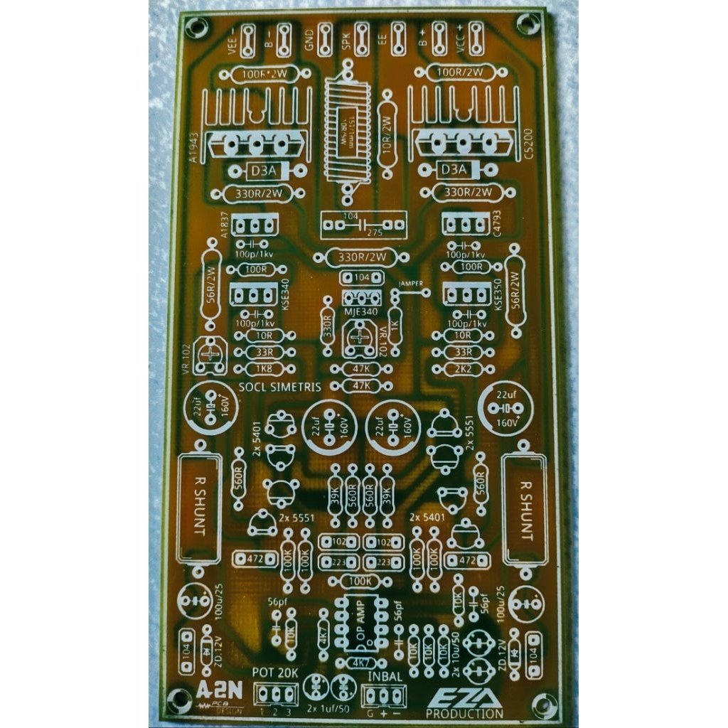 PCB Socl simetris Servo