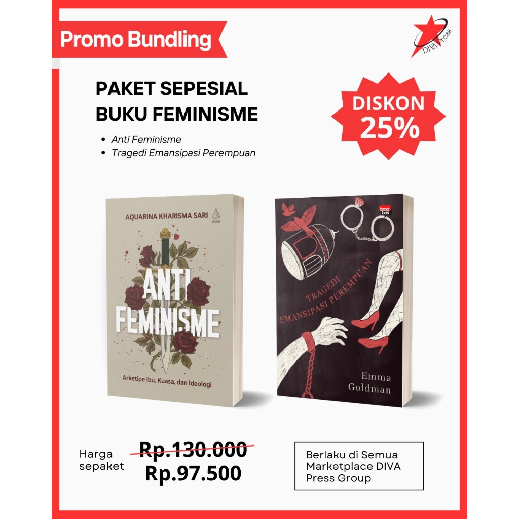 DIVA Press Paket Buku Feminisme: Antifeminisme & Tragedi Emansipasi Perempuan
