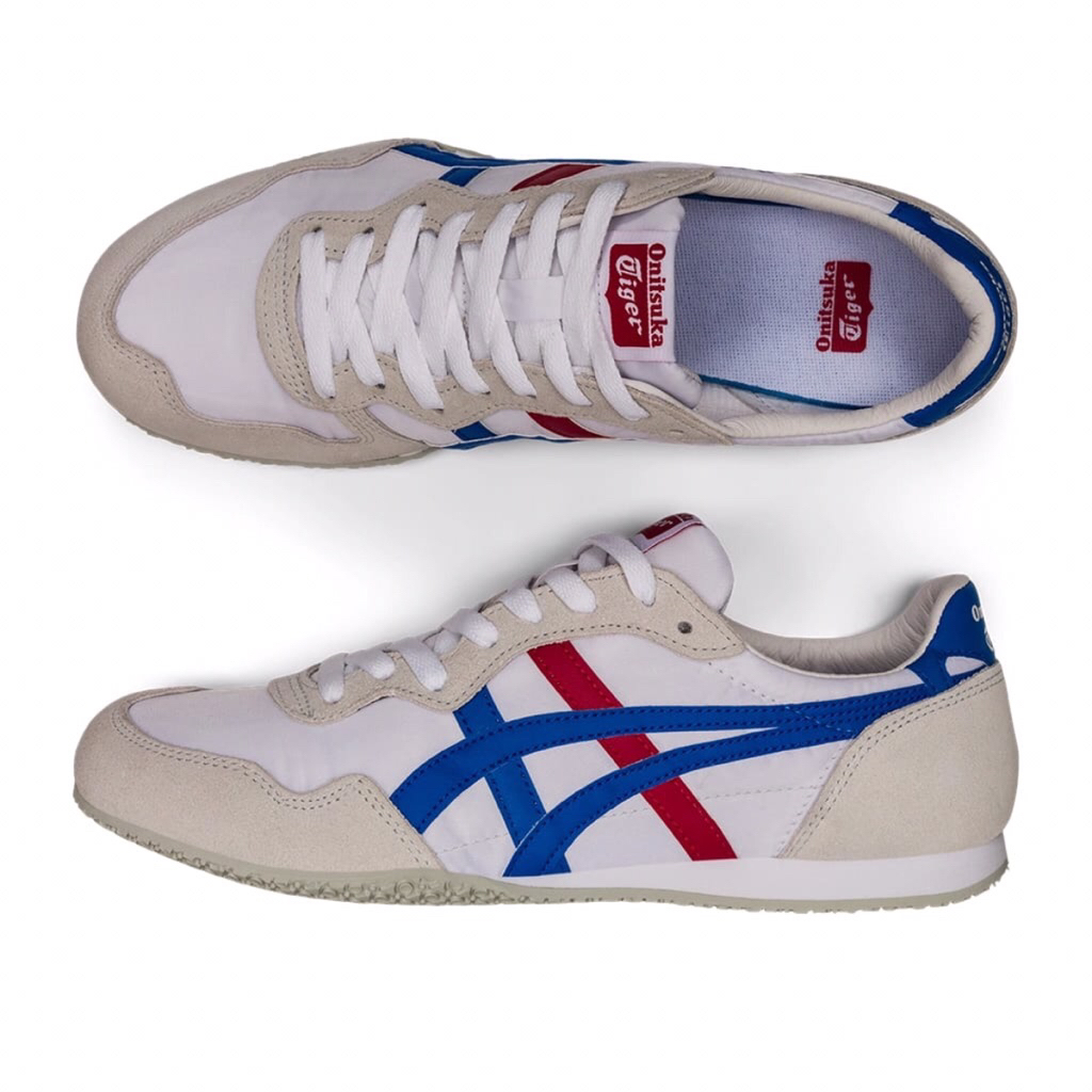 Onitsuka Tiger serrano white colorway french line stripe  Big Size  Size 46 1/3 eur 10.5uk 29 cm  Ba