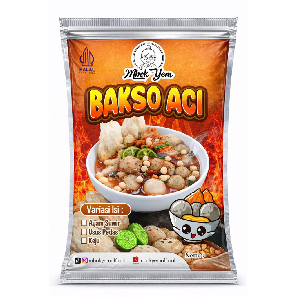 BAKSO ACI (((JUMBO))/BAKSO ACI JUMBO ISI AYAM SUWIR PEDAS, BAKSO ACI JUMBO ISI USUS PEDAS, BAKSO ACI