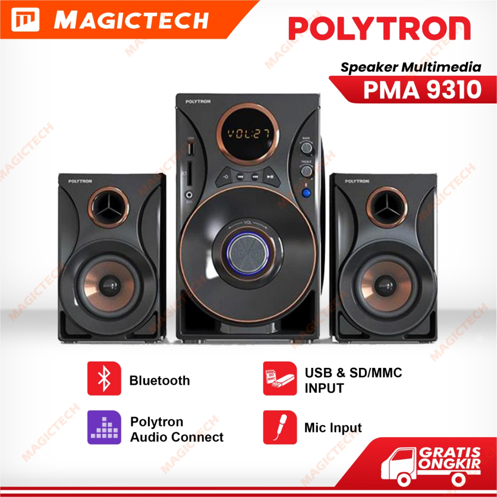 SPEAKER BLUETOOTH POLYTRON PMA 9310/BA [PMA9310]